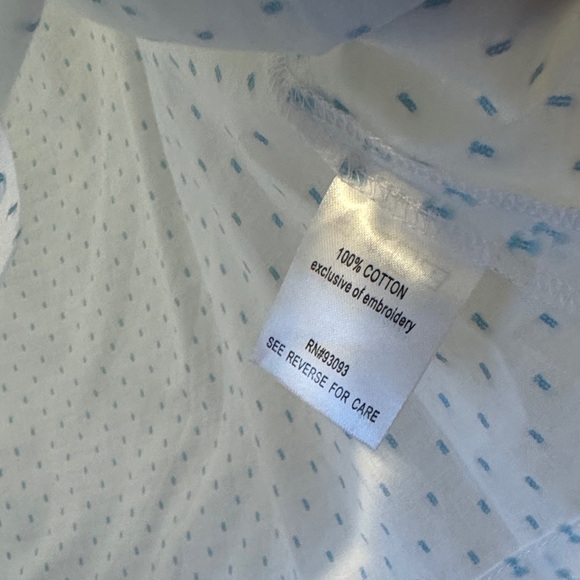 Tyler Boe Women's White and Blue Embroidered Top - Picture 5 of 8